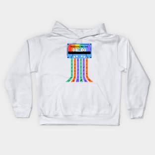 Cassette Groovy Art Kids Hoodie